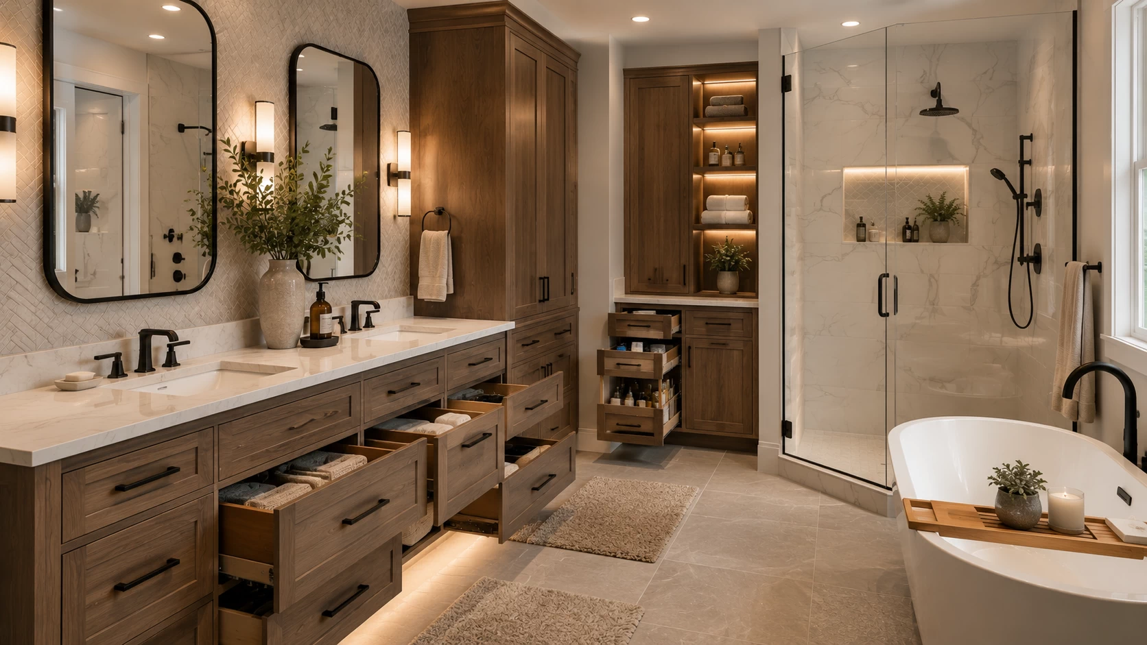 Costa Kitchens luxury bathroom vanity installation