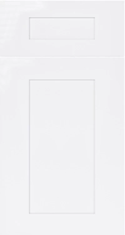 Shaker White custom cabinet door profile by Costa Kitchens