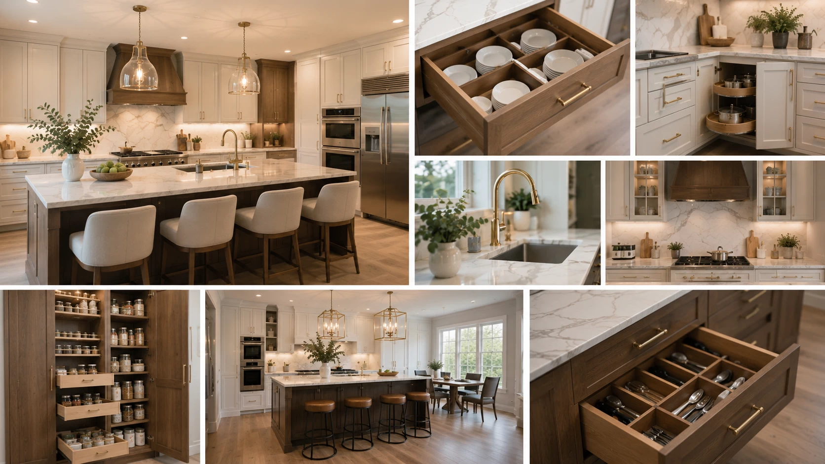 Custom Kitchen Cabinets in The Woodlands, TX: Elegant Storage Solutions for Modern Homes